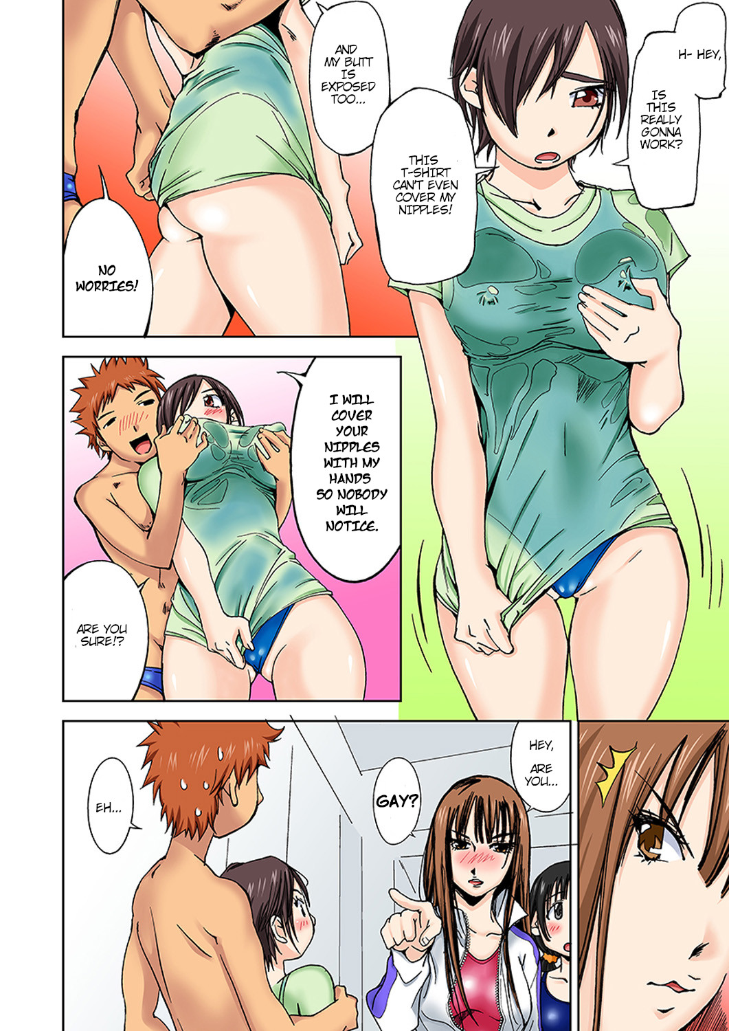 Hentai Manga Comic-Nyotaika Swim Club - I Turn Into A Girl When I Cum!-Chapter 2-6